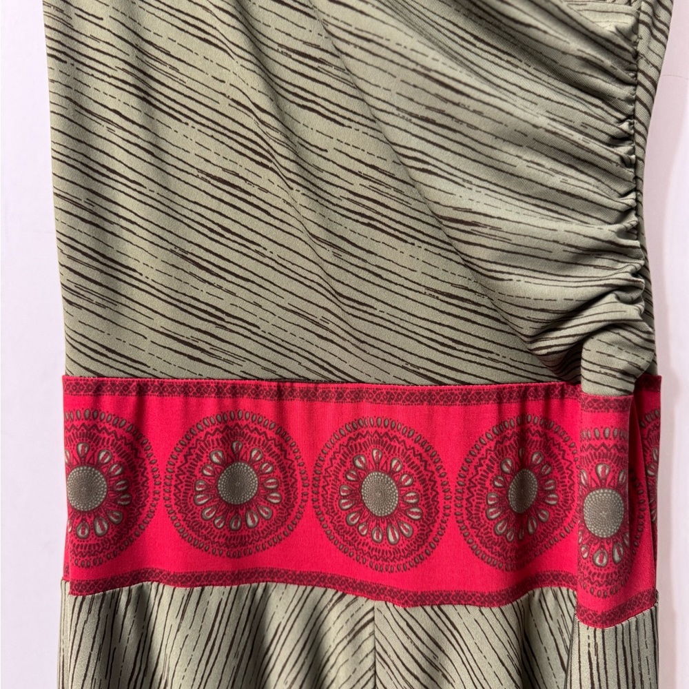 BCBG S Drop Waist Spaghetti Straps, Draped Front and Back making it V Neck NWOT - Picture 4 of 16